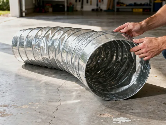 Port Chester Dryer Vent Cleaning specialist using advanced equipment for thorough duct cleaning in Port Chester