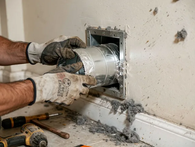 Professional dryer vent repair and installation by Port Chester Dryer Vent Cleaning in Port Chester